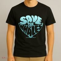 Whale Tail Save The Whales T-Shirt thumb 3