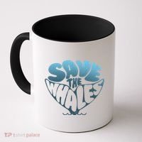 Whale Tail Save The Whales Coffee Mug thumb 0