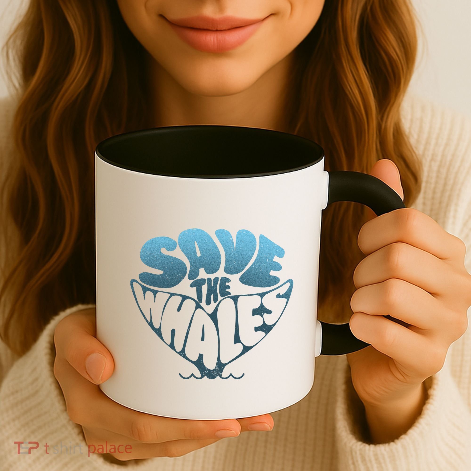 Whale Tail Save The Whales Coffee Mug