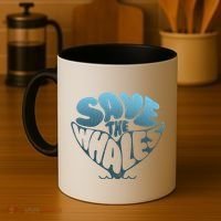 Whale Tail Save The Whales Coffee Mug thumb 4