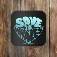 Whale Tail Save The Whales Coaster thumb 0