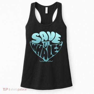Whale Tail Save The Whales Women's Tank Top