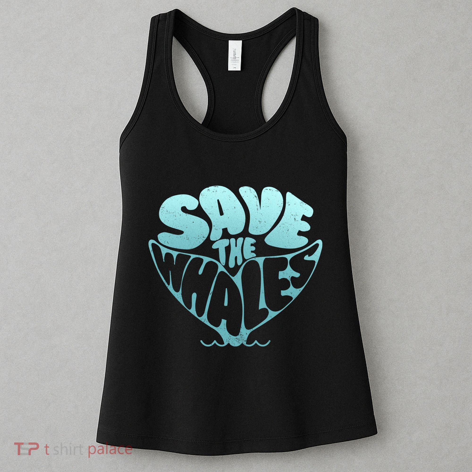 Whale Tail Save The Whales Women's Tank Top