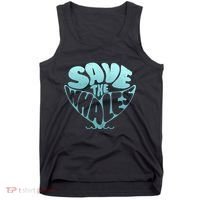 Whale Tail Save The Whales Tank Top thumb 0