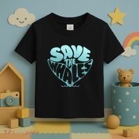 Whale Tail Save The Whales Toddler T-Shirt thumb 3