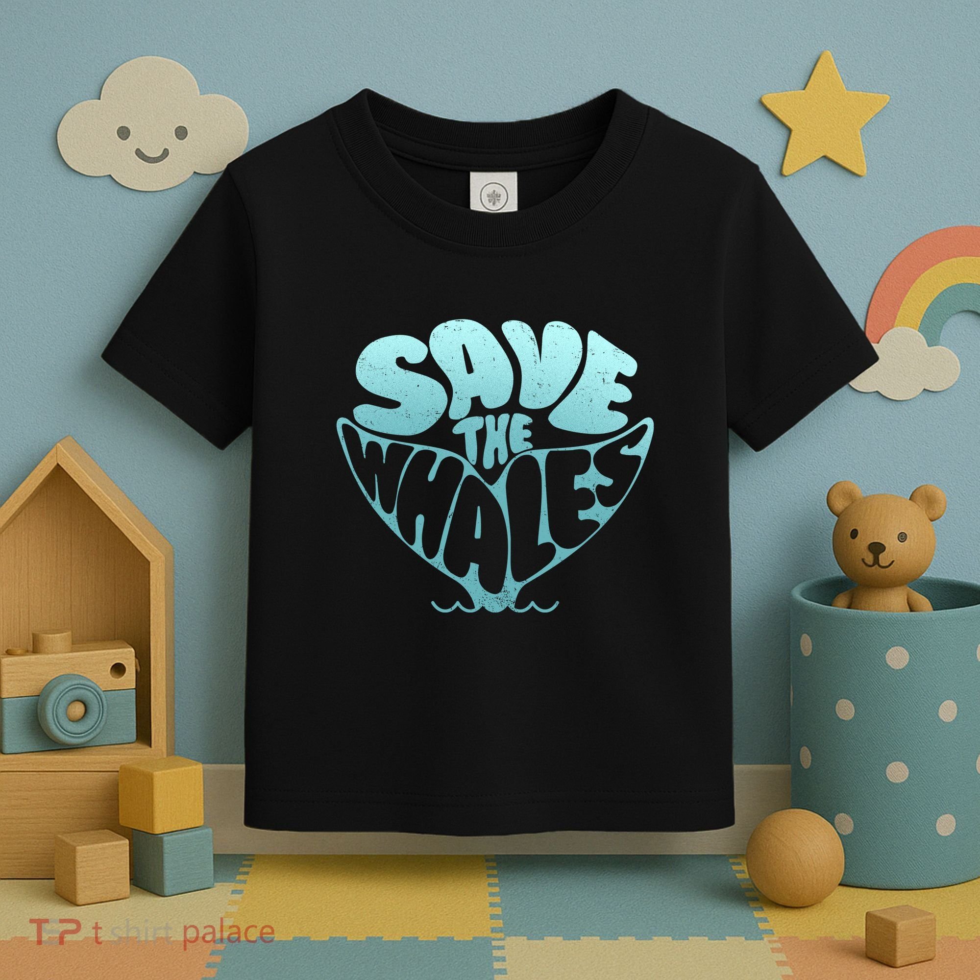 Whale Tail Save The Whales Toddler T-Shirt