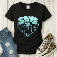 Whale Tail Save The Whales Women's T-Shirt thumb 3