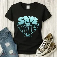 Whale Tail Save The Whales Women's T-Shirt thumb 3