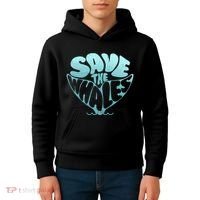Whale Tail Save The Whales Kids Hoodie thumb 4