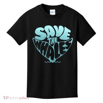 Whale Tail Save The Whales Kids T-Shirt