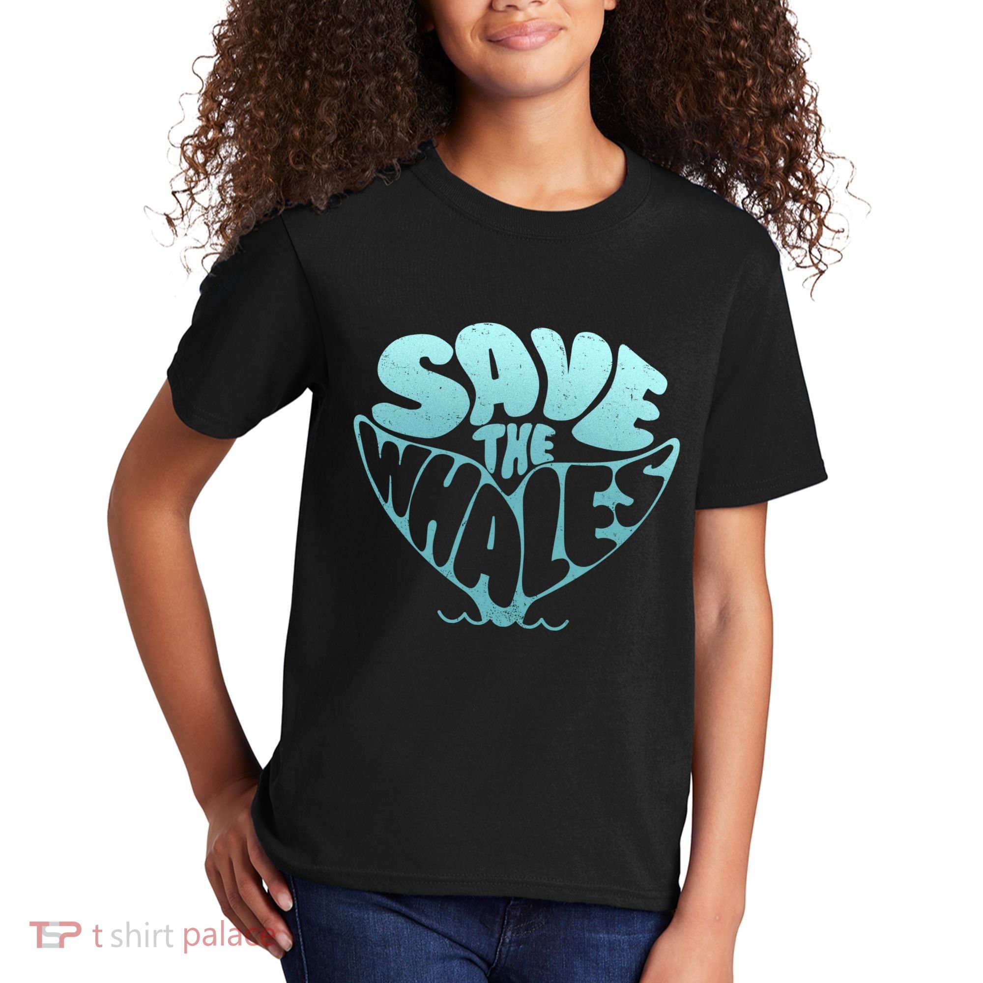 Whale Tail Save The Whales Kids T-Shirt