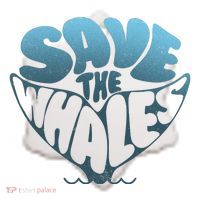 Whale Tail Save The Whales Ceramic Ornament thumb 2