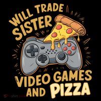 Will Trade Sister For Video Games And Pizza Gaming Cute Gift Coffee Mug thumb 5