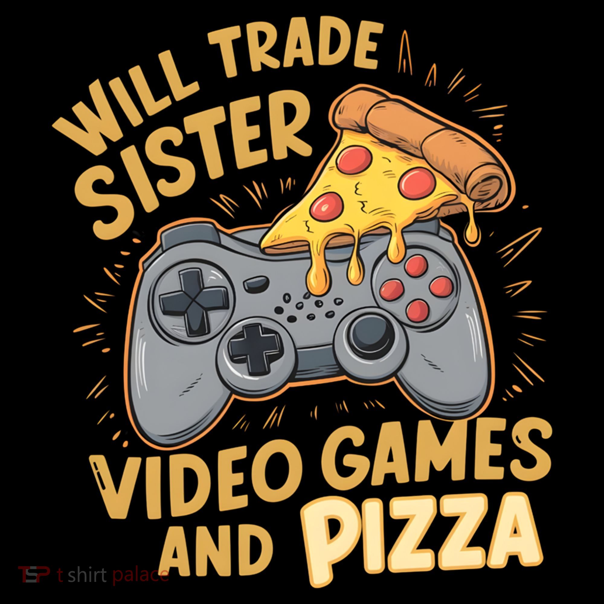 Will Trade Sister For Video Games And Pizza Gaming Cute Gift Coffee Mug