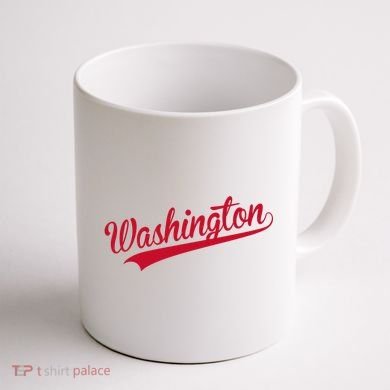 Washington Throwback Sports Fan Coffee Mug back