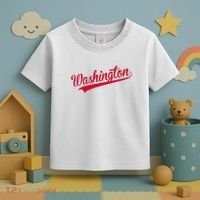 Washington Throwback Sports Fan Toddler T-Shirt thumb 3