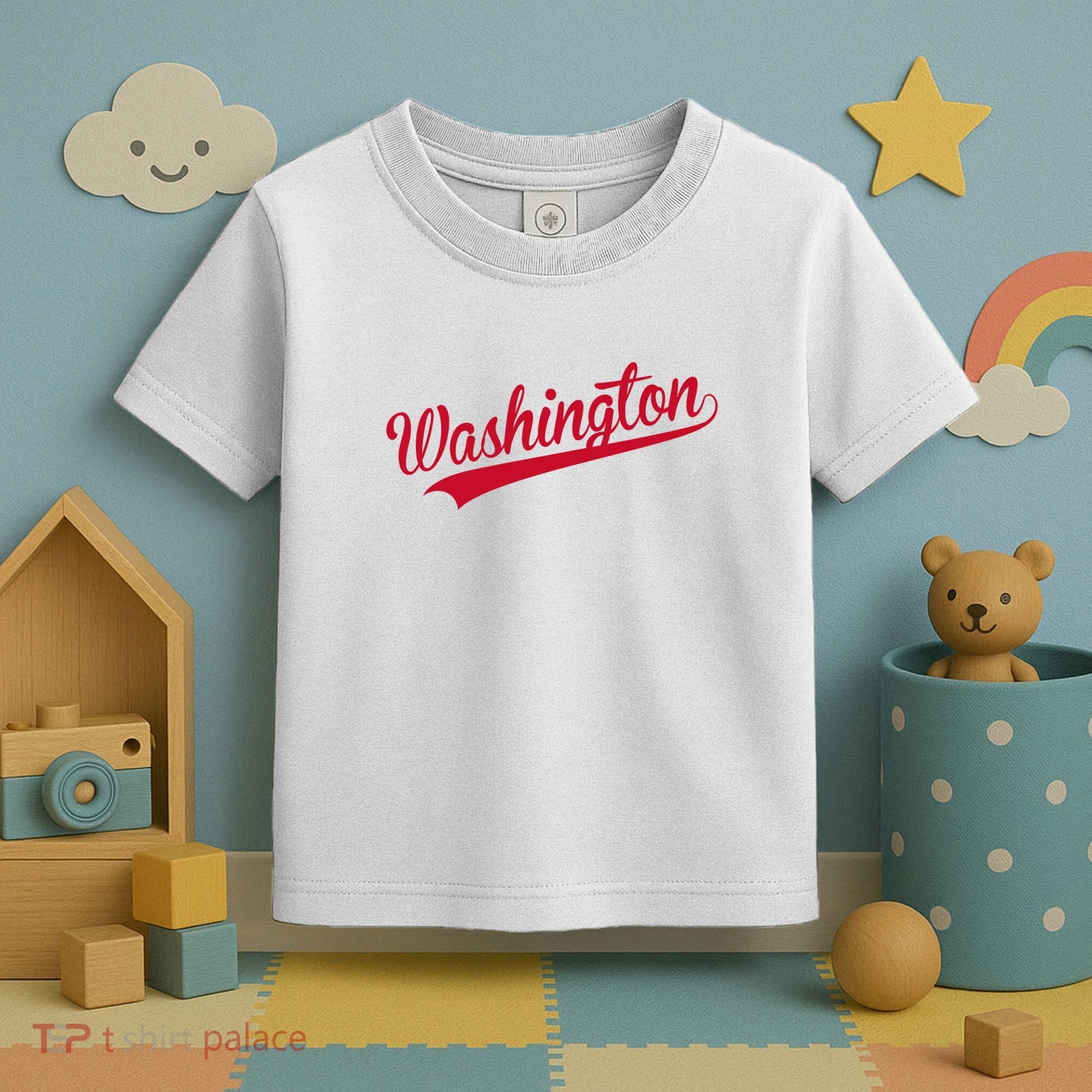 Washington Throwback Sports Fan Toddler T-Shirt