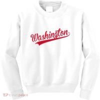 Washington Throwback Sports Fan Kids Sweatshirt thumb 0