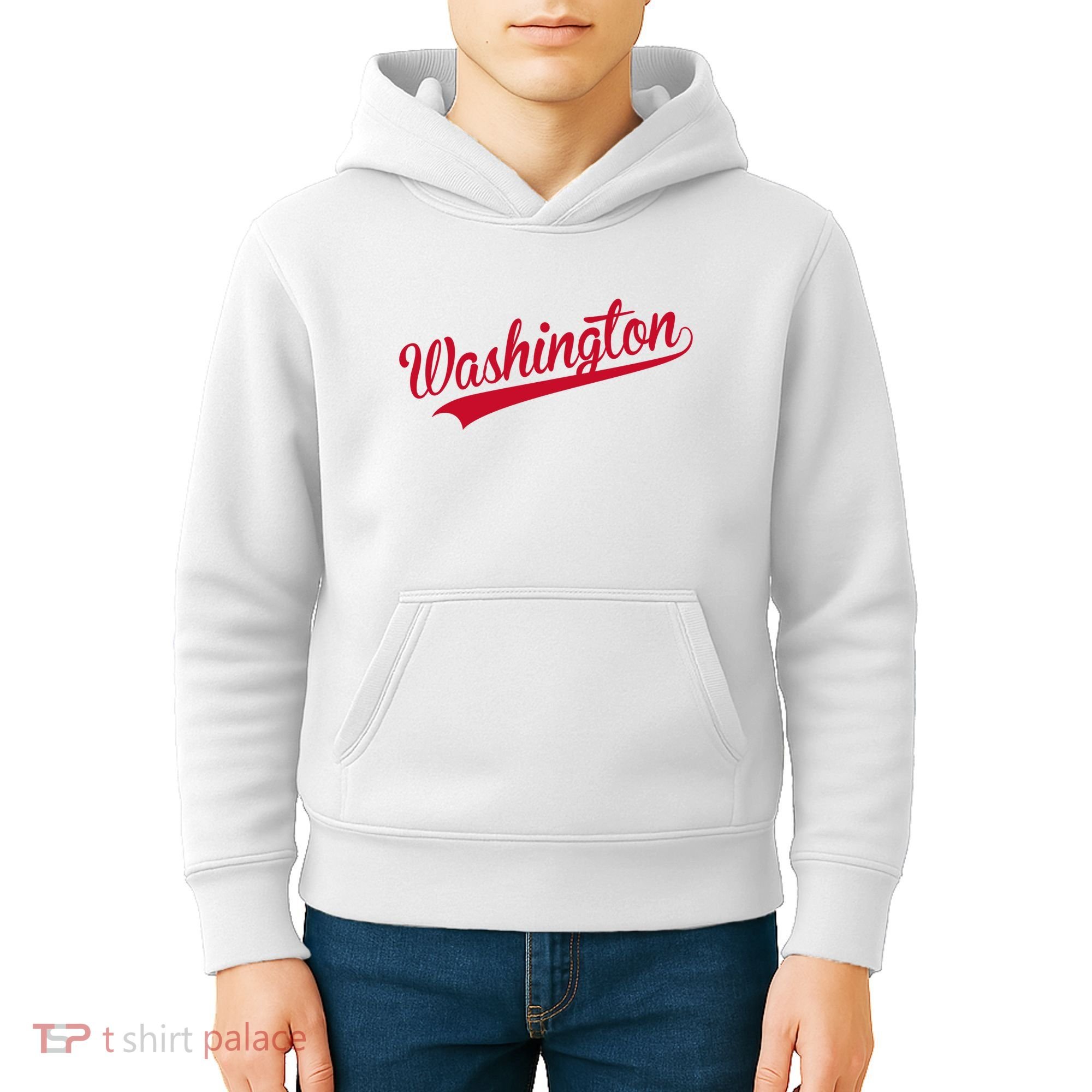 Washington Throwback Sports Fan Kids Hoodie