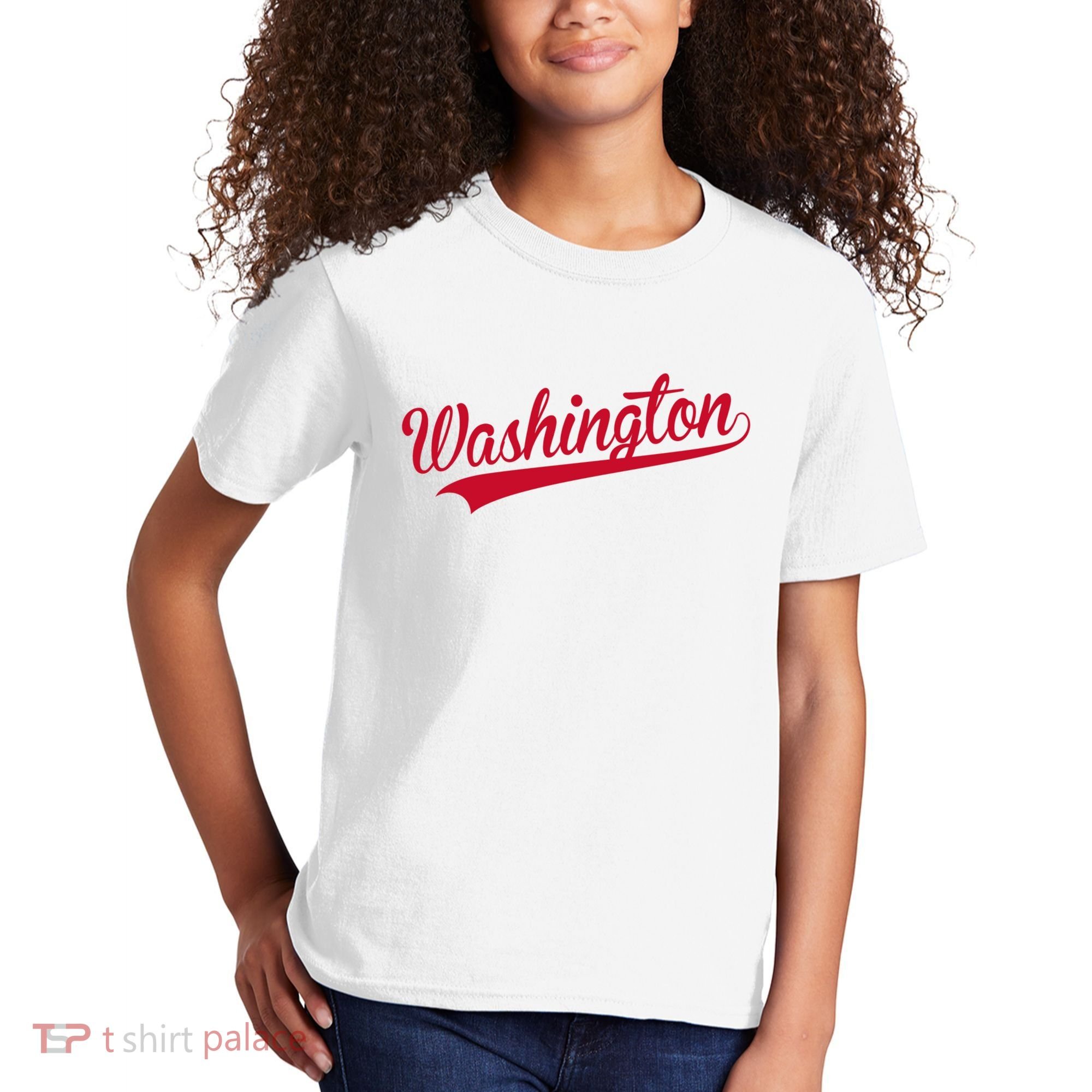 Washington Throwback Sports Fan Kids T-Shirt