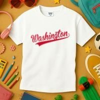 Washington Throwback Sports Fan Kids T-Shirt thumb 3