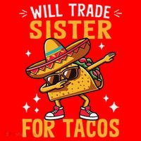 Will Trade Sister For Tacos Lovers Cute Funny Cinco De Mayo Santa Hat thumb 1