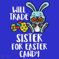 Will Trade Sister For Easter Candy Funny Visor thumb 3