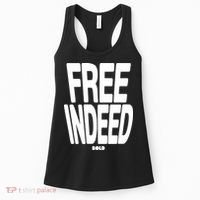 Who The Son Sets Free Free Indeed Bold Women's Tank Top thumb 0