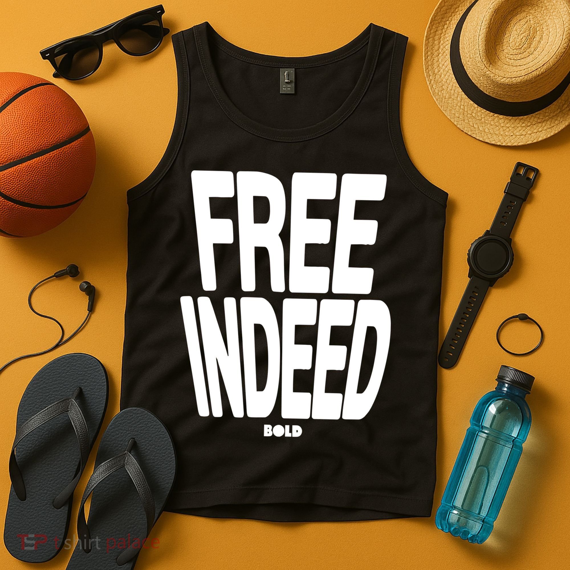 Who The Son Sets Free Free Indeed Bold Tank Top