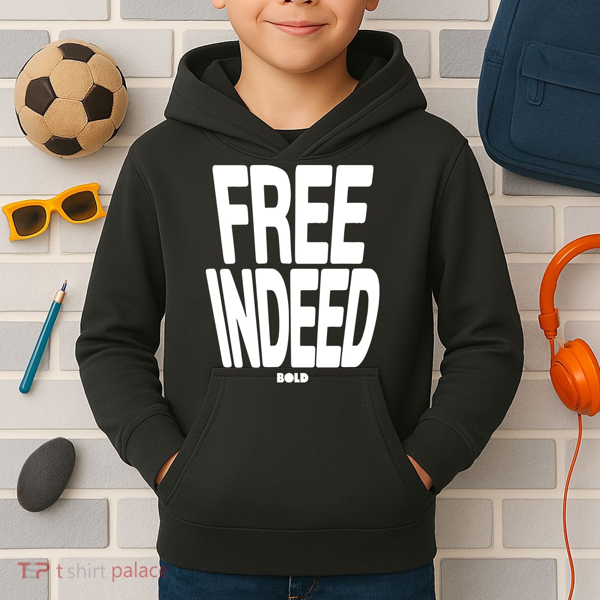 Who The Son Sets Free Free Indeed Bold Kids Hoodie