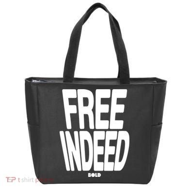 Who The Son Sets Free Free Indeed Bold Tote Bag