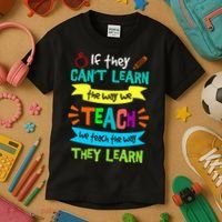 We Teach The Way They Learn SPED Special Teacher  Kids T-Shirt thumb 3