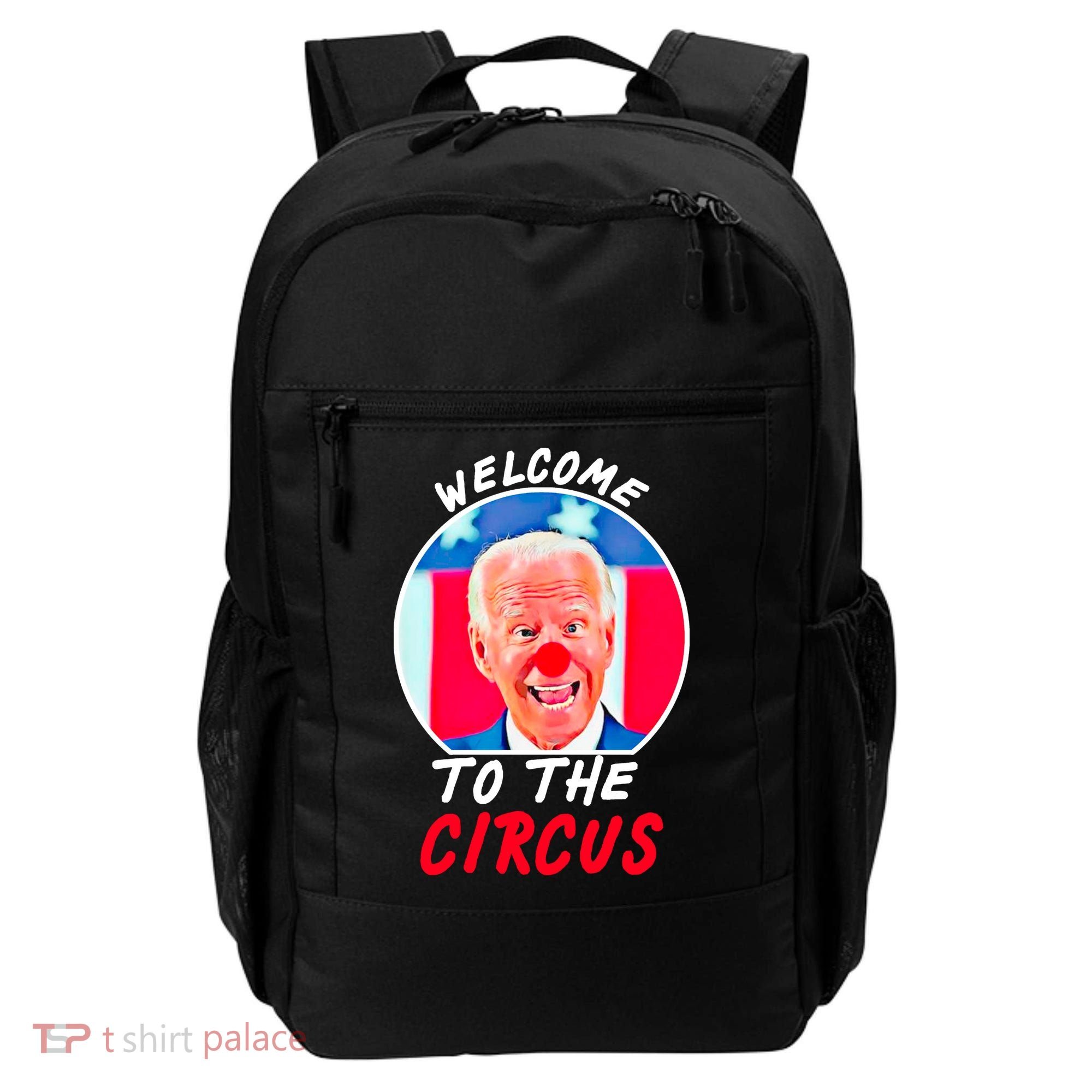 Welcome To The Circus Funny Anti Biden Clown Backpack