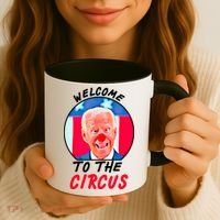 Welcome To The Circus Funny Anti Biden Clown Coffee Mug thumb 3