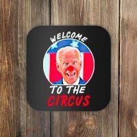 Welcome To The Circus Funny Anti Biden Clown Coaster thumb 0