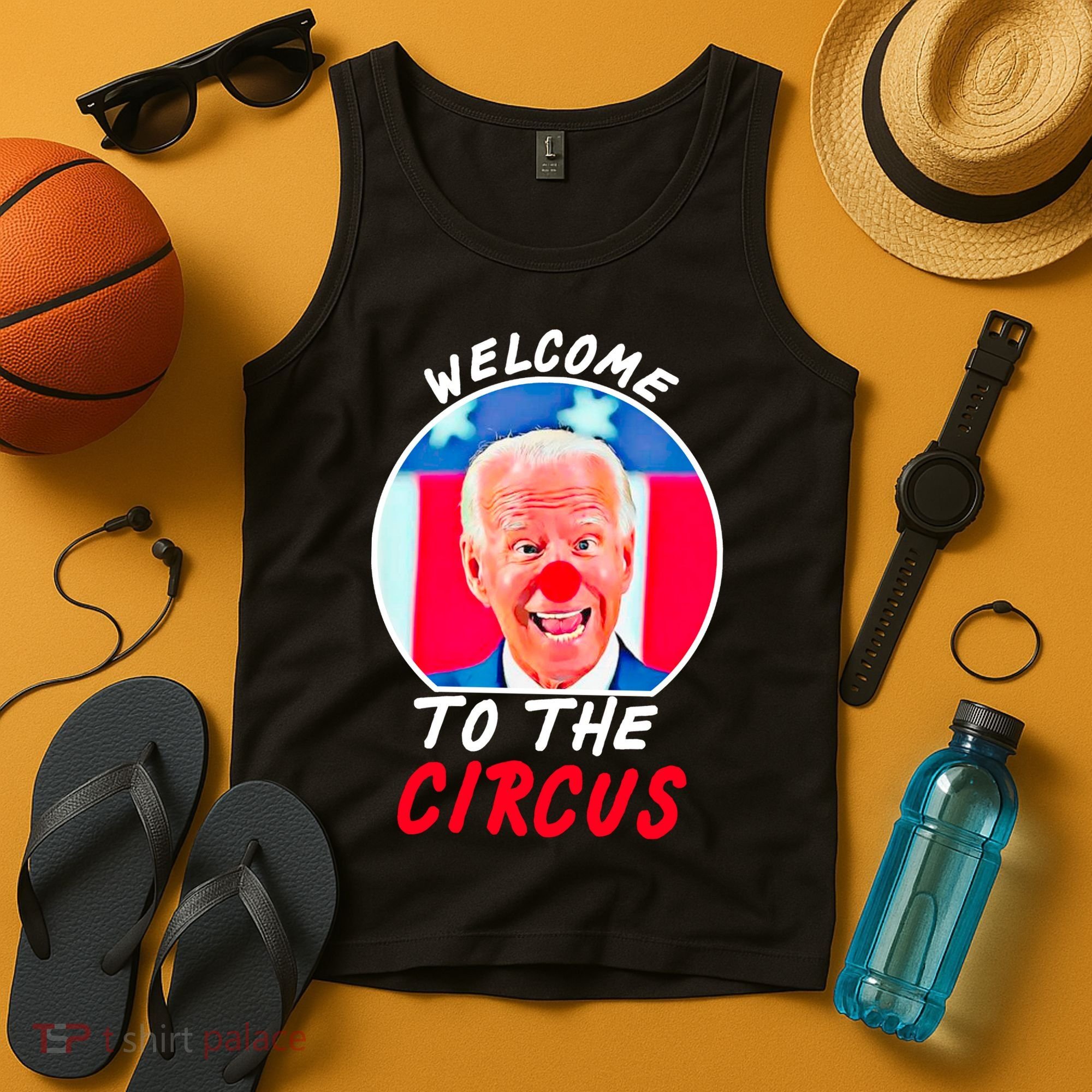 Welcome To The Circus Funny Anti Biden Clown Tank Top