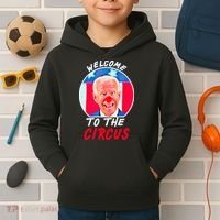 Welcome To The Circus Funny Anti Biden Clown Kids Hoodie thumb 2