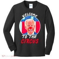 Welcome To The Circus Funny Anti Biden Clown Kids Long Sleeve Shirt thumb 0