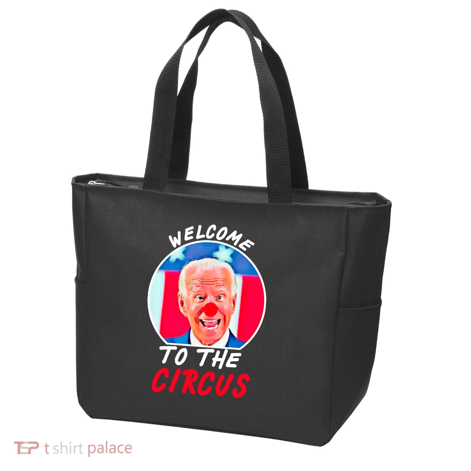 Welcome To The Circus Funny Anti Biden Clown Tote Bag