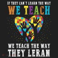 We Teach The Way They Lean Autism Awareness Month Beanie thumb 2