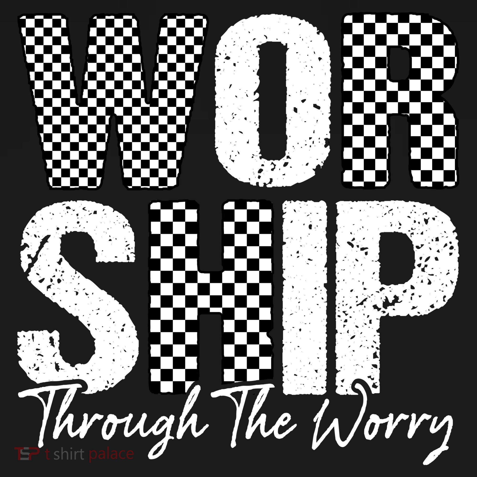 Worship Through The Worry Christian Faith Jesus Sweatshirt