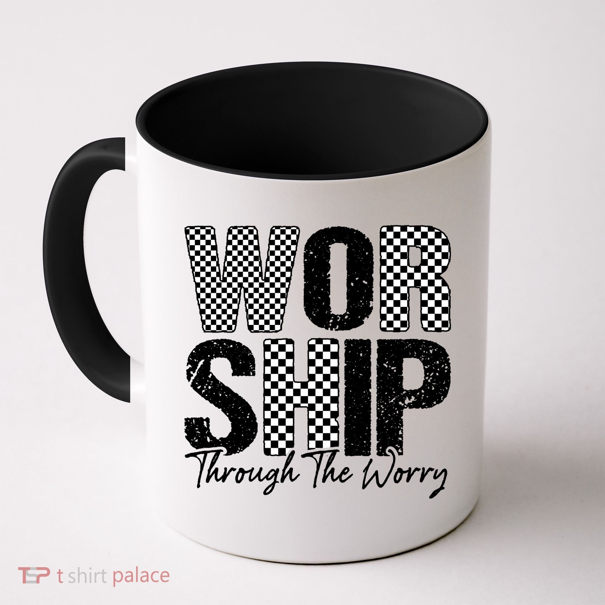 Worship Through The Worry Christian Faith Jesus Coffee Mug