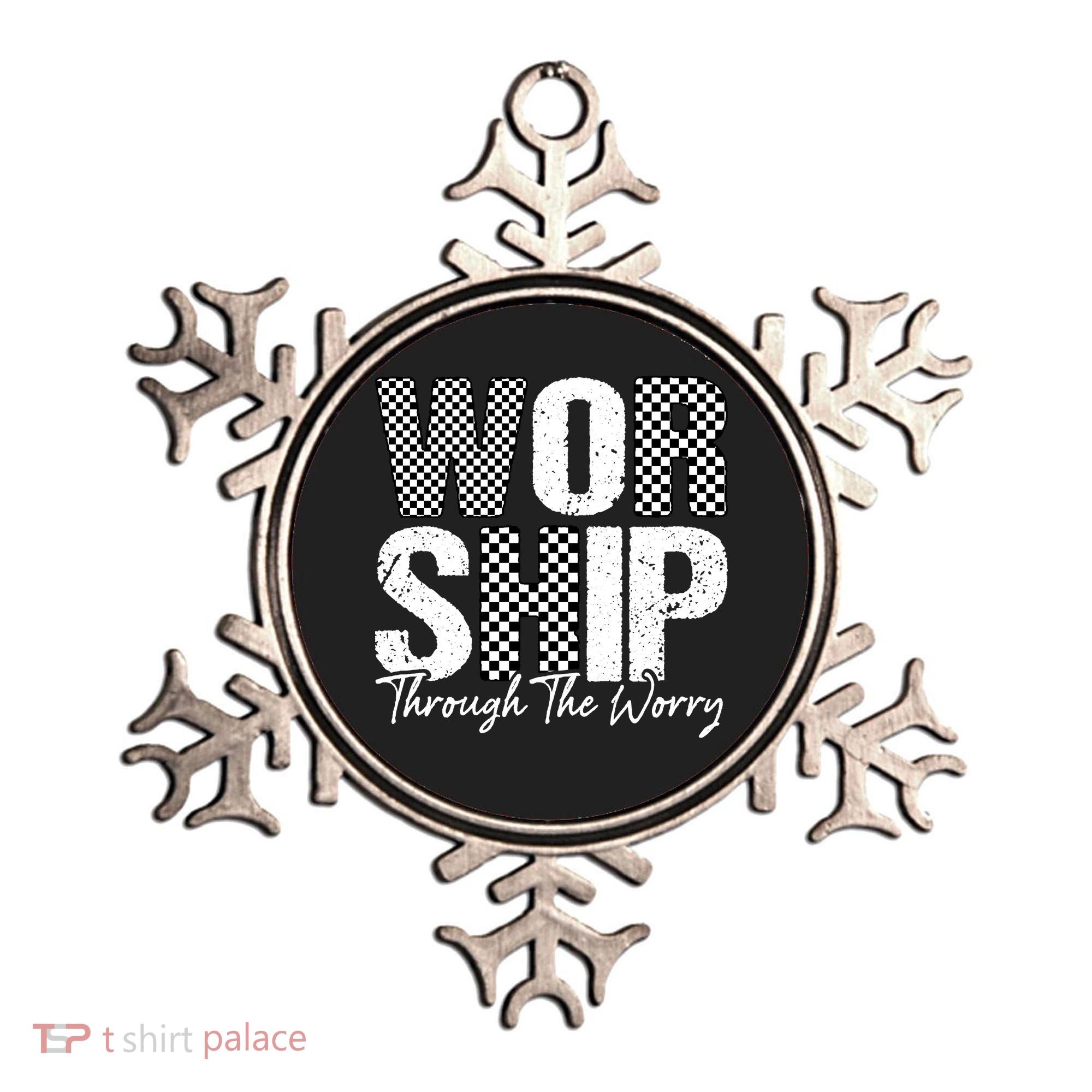 Worship Through The Worry Christian Faith Jesus Ornament