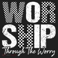 Worship Through The Worry Christian Faith Jesus Hat thumb 2