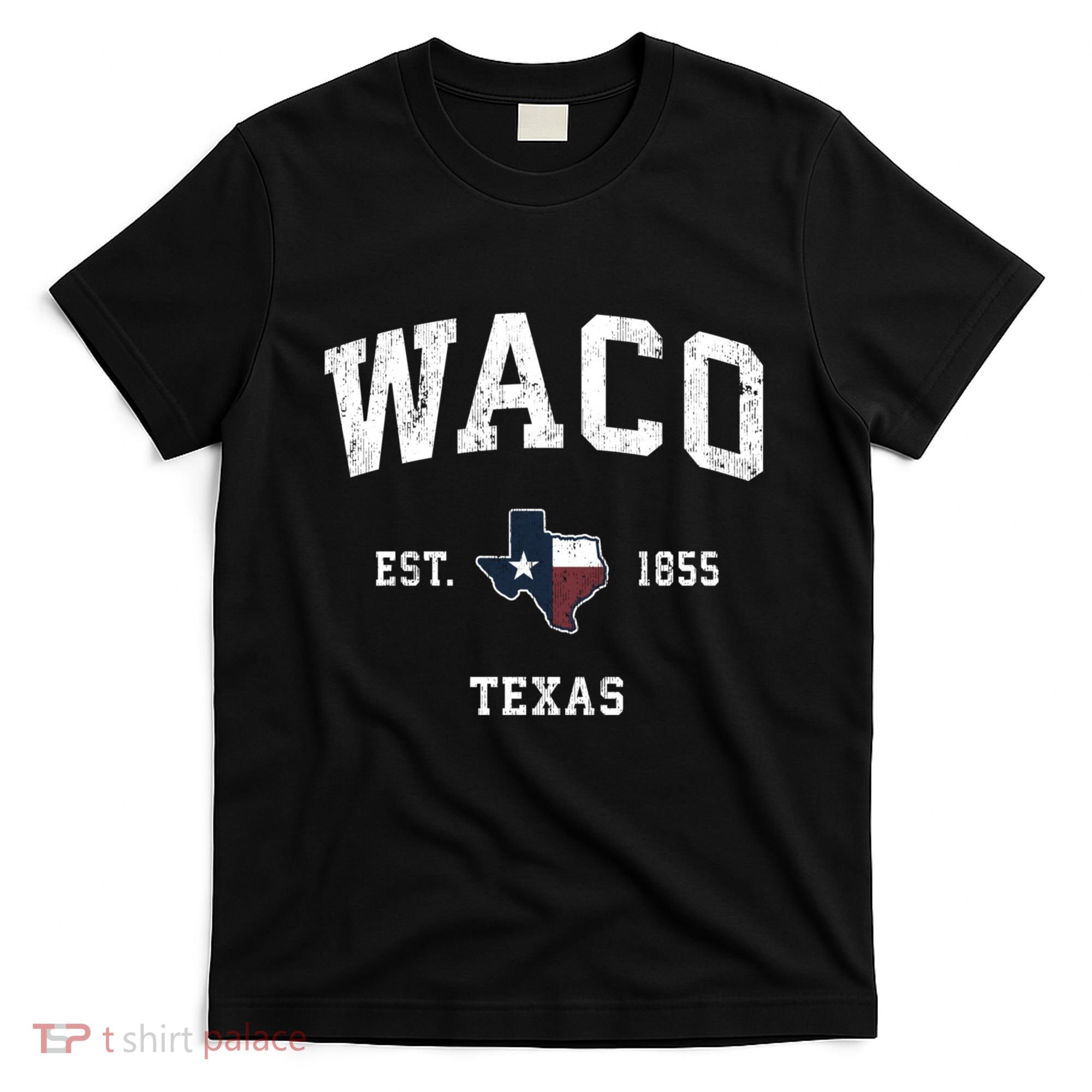 Waco Texas Tx Vintage State Flag Sports T-Shirt
