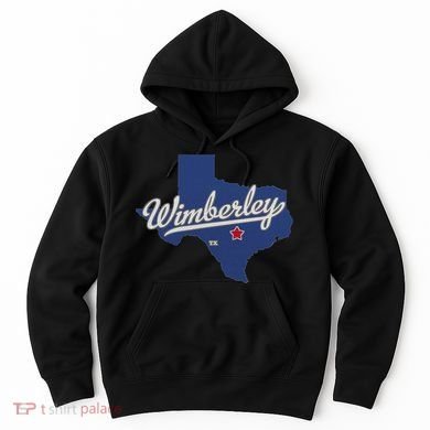Wimberley Texas Tx Map Hoodie