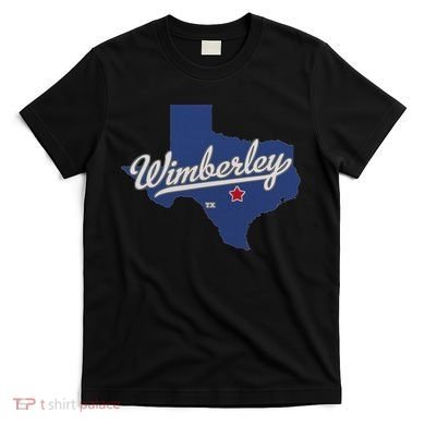 Wimberley Texas Tx Map T-Shirt