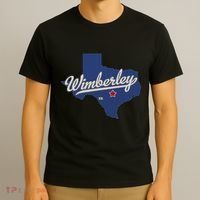 Wimberley Texas Tx Map T-Shirt thumb 3