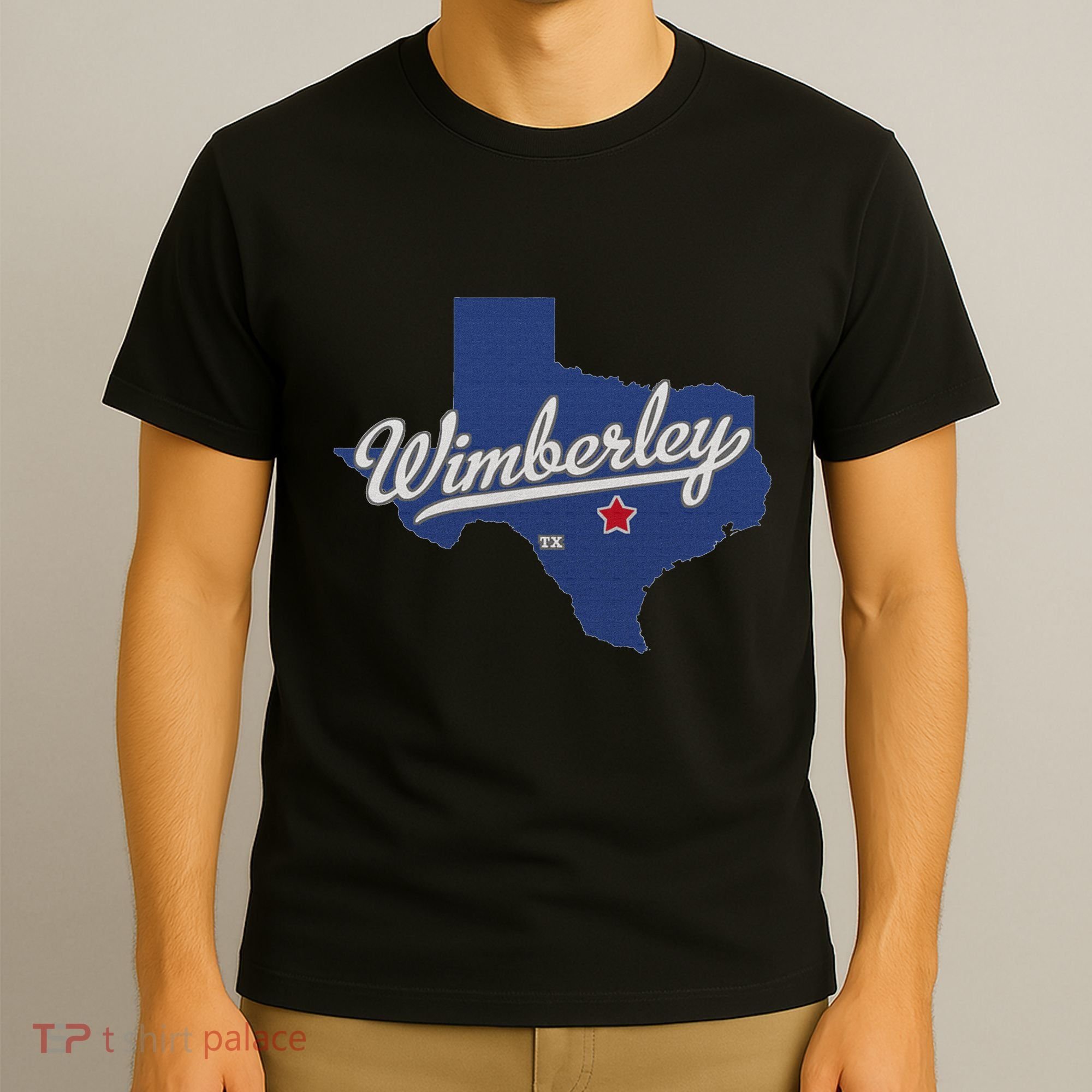 Wimberley Texas Tx Map T-Shirt