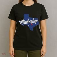 Wimberley Texas Tx Map T-Shirt thumb 4